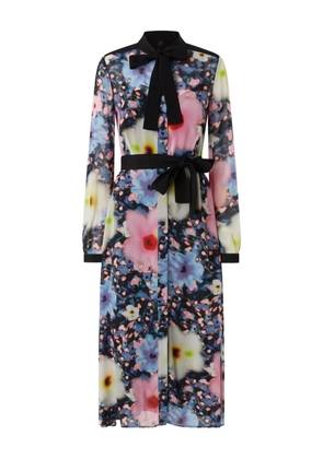 PINKO Hosomaki floral-print midi dress - Black