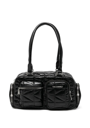 Karl Lagerfeld Kkuilt Pockets MD Bowling bag - Black