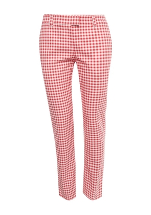 Red Valentino Vintage gingham cotton trousers