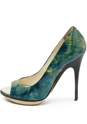 Giuseppe Zanotti Vintage Pre-Owned 115mm leather pumps - Green