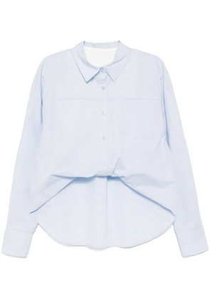 b+ab asymmetric tuck shirt - Blue