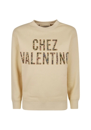 Valentino Garavani Chez Valentino embroidered sweatshirt - Neutrals