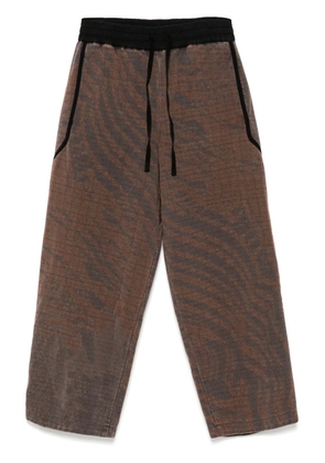Stain Shade padded track pants - Brown