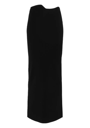 Christopher Esber asymmetric-waist midi skirt - Black