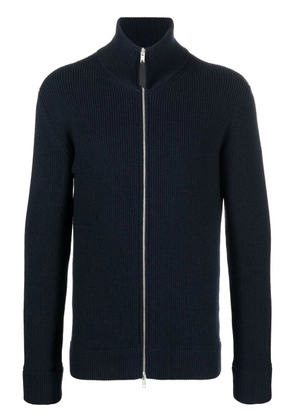 Maison Margiela ribbed zip-up cardigan - Blue