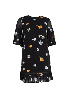 GANNI Lorita floral-print mini dress - Black