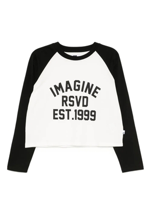 izzue slogan-print cotton T-shirt - Black