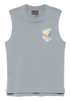 Musium Div. graphic-print vest - Blue