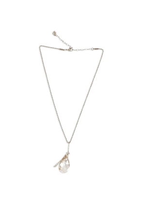 Swarovski Vintage teardrop crystal necklace - Silver