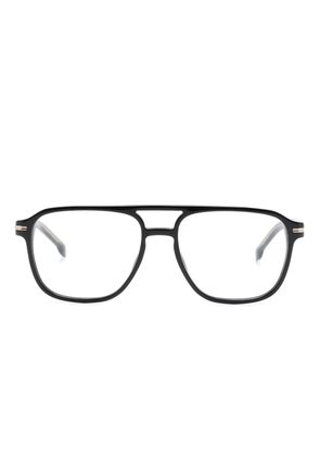 BOSS 1600-EX4 double-bridge square-frame glasses - Black