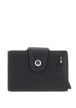 BOSS debossed-logo wallet - Black