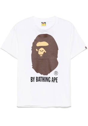 A BATHING APE® logo-print T-shirt - White