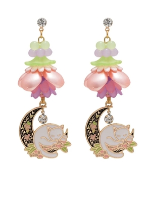 Amir Slama Bijoux cat drop earrings - Multicolour
