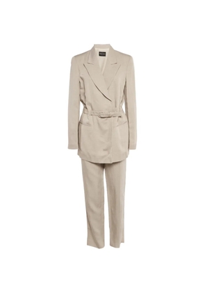 Emporio Armani Pre-Owned beige suit - Neutrals