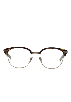 Lunor pantos-frame glasses - Brown