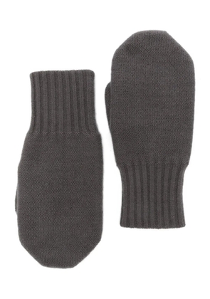 Liska ribbed-cuff gloves - Grey