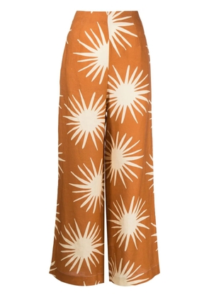 Cala de la Cruz Toya linen trousers - Brown