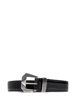 IRO patent-leather belt - Black