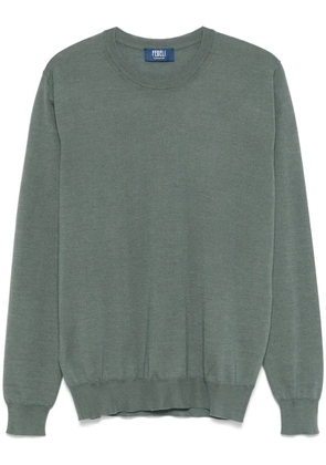 Fedeli fine-knit sweater - Grey