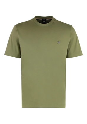 BOSS crew-neck logo T-shirt - Green