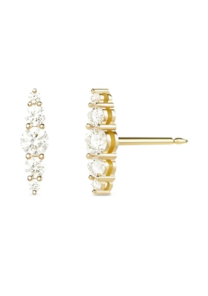 Melissa Kaye 18K yellow gold Aria diamond earrings