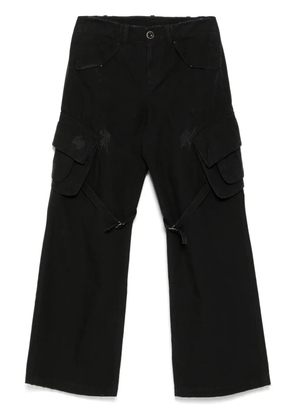 JNBY curled edge cargo trousers - Black