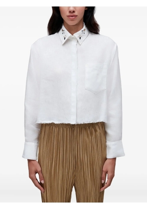 Osklen embellished-collar shirt - White