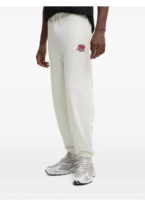 HUGO drawstring logo track pants - White