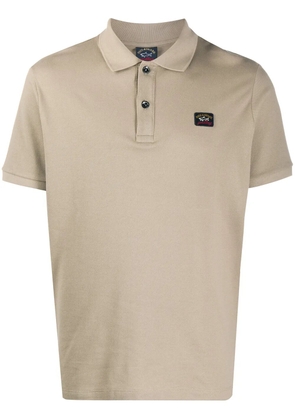 Paul & Shark logo patch polo shirt - Neutrals