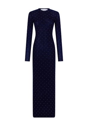 Rabanne beaded long-sleeve gown - Blue