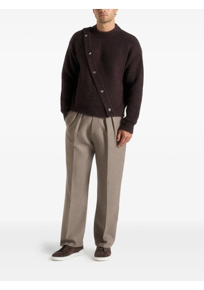 Manière De Voir Theo asymmetric sweater - Brown