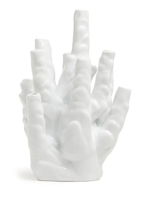 POLSPOTTEN small coral vase - White