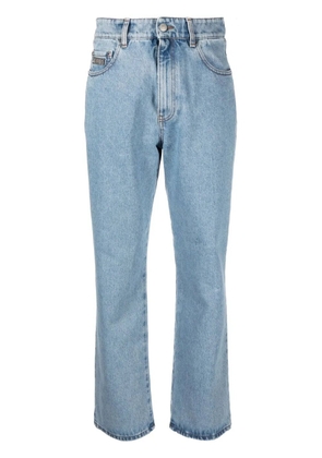 GCDS high-waist straight jeans - Blue