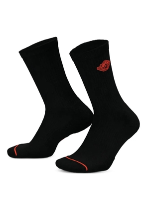 Nike embroidered-logo socks - Black