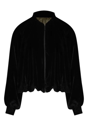 Osklen velvet bomber jacket - Black