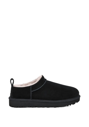 UGG round-toeleather slippers - Black