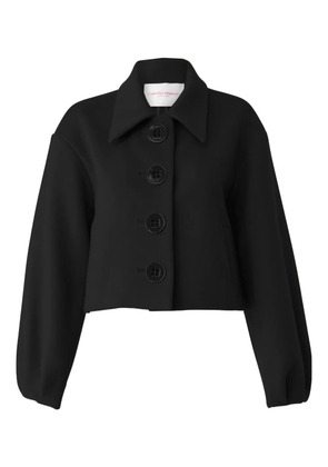 Carolina Herrera cropped wool jacket - Black