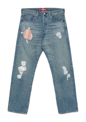 Junya Watanabe MAN patch-detail jeans - Blue