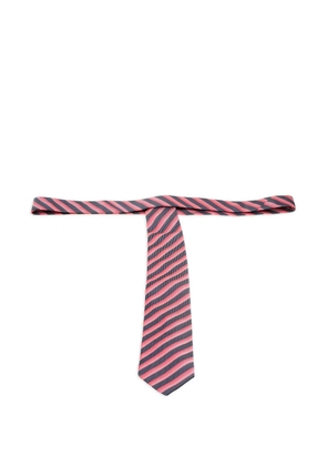BOSS diagonal-striped tie - Red