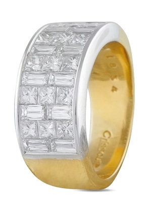 LB Exclusive diamond white yellow gold ring