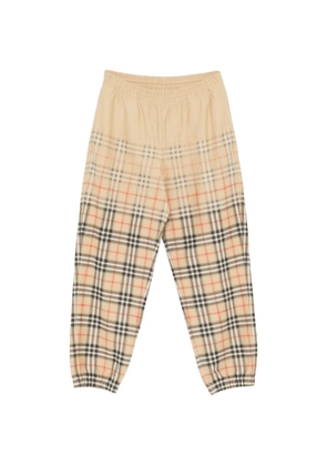 Burberry check-pattern track pants - Neutrals
