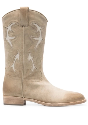 Sartore 30mm suede boots - Neutrals