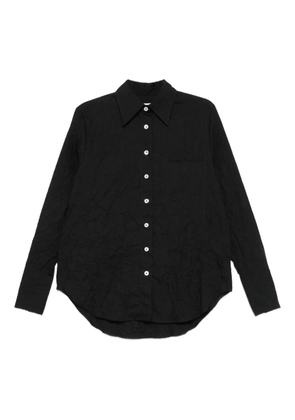 AMISH textured button-front shirt - Black