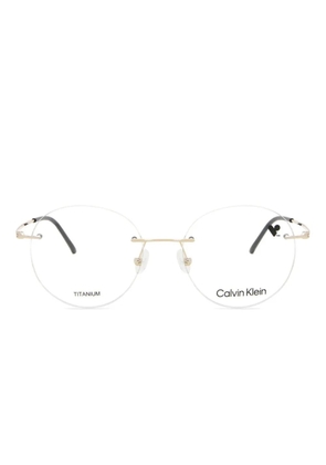 Calvin Klein round-frame glasses - Black