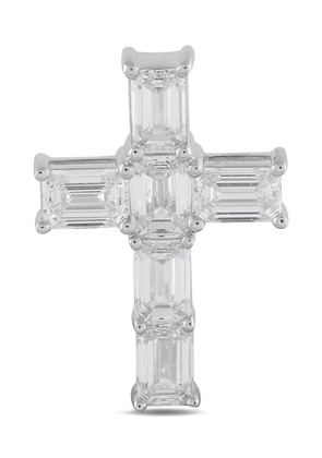 LB Exclusive diamond cross pendant - Silver