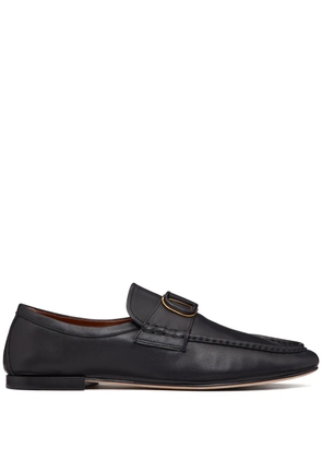 Valentino Garavani VLogo Signature leather loafers - Black