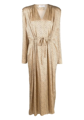 Roseanna floral-print tie-fastening maxi dress - Neutrals