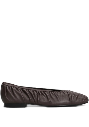 Bibi Lou ruched ballet flats - Brown