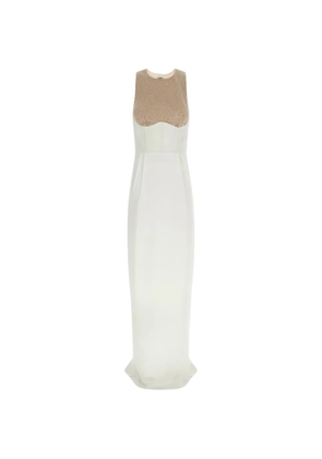 Elisabetta Franchi Red Carpet sleeveless maxi dress - White