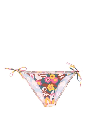 ERES Kaki floral-print bikini bottoms - Blue